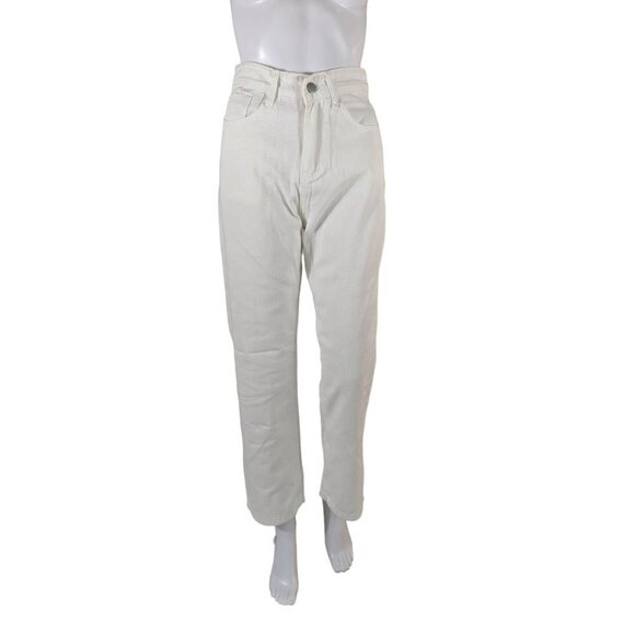 Commense White Straight Leg Jeans Size XS - Picture 1 of 5